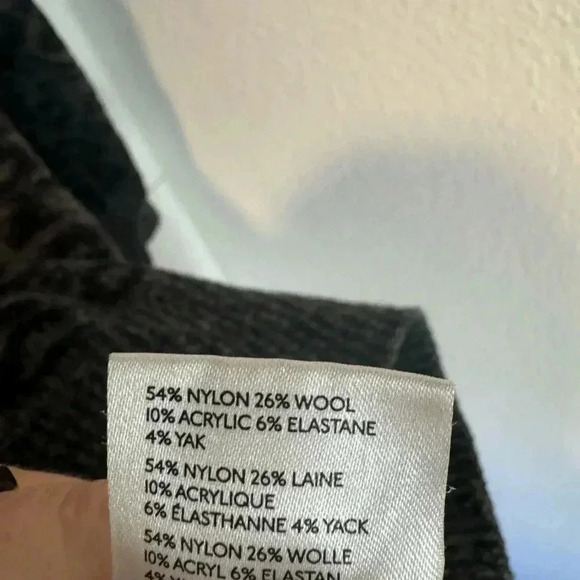 Anthropologie Emmy Cowl Neck Leopard Print Charcoal Gray Sweater - Picture 7 of 7